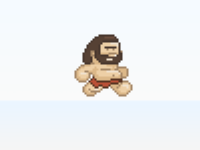 Caveman (animated) animation game gif pixel platform run sprite