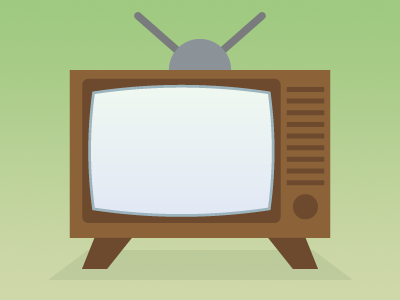 Retro TV illustration infographic old old school tv