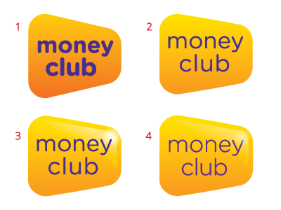 Money Club Logo development 3d branding exclusive glossy logo luxury