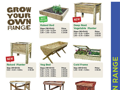 Garden Centre Catalogue WIP brochure gardening grid layout print design