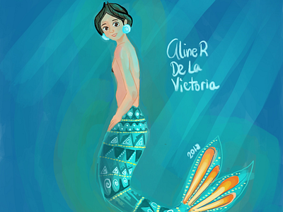 Mermay alebrije girl mermaid mexican woman