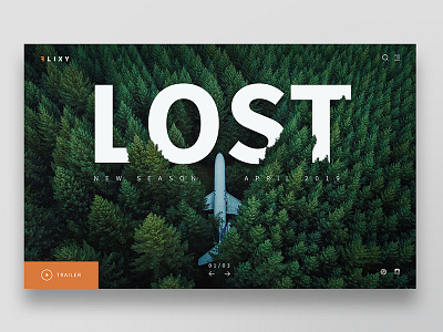 Lost design screendesign ui ux vod