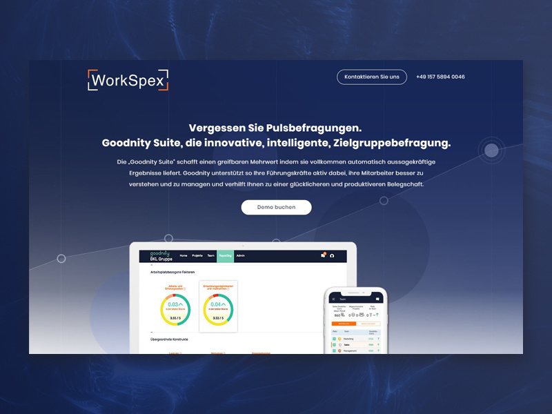 Hr Management Software Dark Landing Page By Kevin Brand On