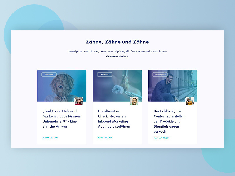 Blog section design concept by Kevin Brand Suárez on Dribbble