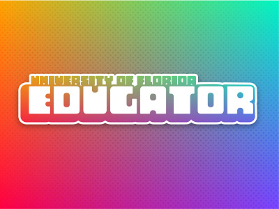 University of Florida EduGator college of education education edugator holographic rebound sticker uf university of florida