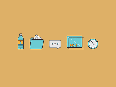 Video Services Icons clock folder icon icons paper services slide uf vector water water bottle word bubble