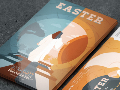 Easter advertising christian church easter flier flyer icon iconic jesus marketing postcard vector