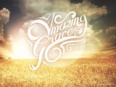 Amazing Grace amazing christian field free grace jesus lettering paper sky wall wallpaper