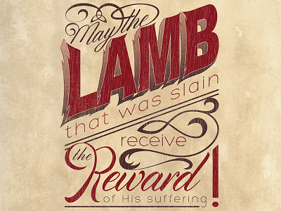 Moravian Slaves christian church god jesus lamb lettering quote typography