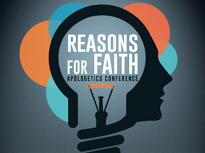 Reasons For Faith advertising bulb christian church conference illustration light man vector