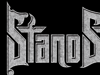 Stand Strong christian church lettering stand strong type