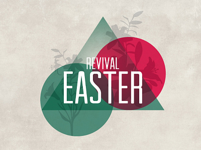 Revival Easter christian church easter holiday lily religious triangle