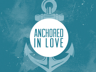 Anchored anchor beach blue christian church conference icon logo love teal turquoise women
