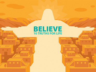 Believe christian church illustration jesus