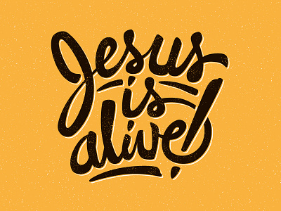 Jesus Is Alive alive christian church easter hand is jesus lettering vector