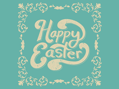 Happy Easter christian church easter hand happy jesus lettering