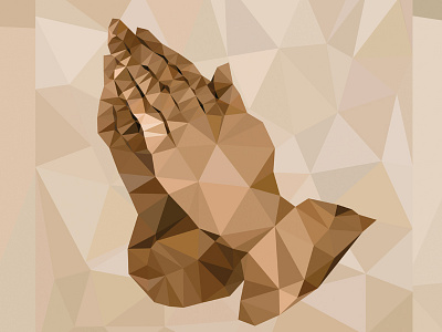 Free Prayer Vector christian free geometric hands icon mesh poly polygon triangle triangulation ui vector