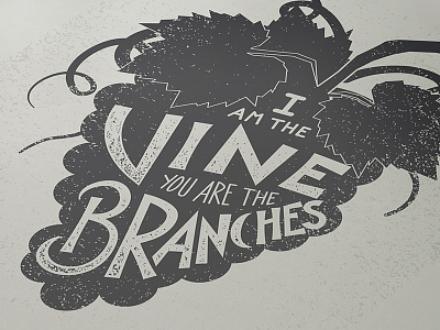 Vine hand lettering