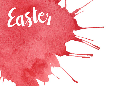 Easter watercolor background christian design easter inspiration lettering vector watercolor