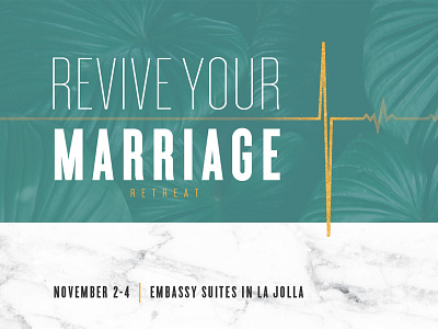 Revive Your Marriage church design flyer graphic retreat