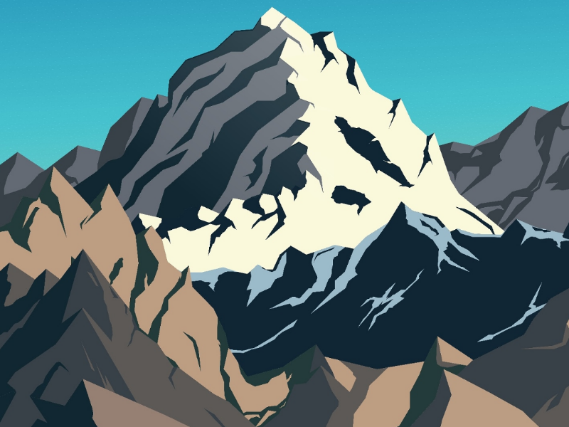 Mountains Illustration by Cojoc Paul on Dribbble