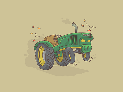 Ready. Set. Harvest autumn fall farming harvest hayride illustration illustration art thanksgiving tractor