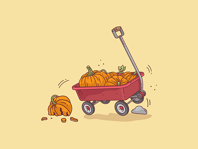 Pumpkin party ! autumn cartoon fall farming food harvest illustration pumpkin pie thanksgiving vegetable