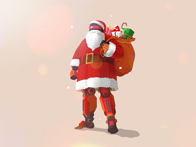 Robot Santa ! christmas cyclops hero holiday iron man iron santa santa santa claus super hero