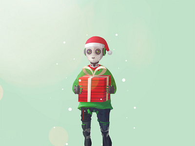 Robot Elf ! christmas elf holidays presents robot santa santa elf vector