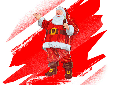 Santa Cola Classic ! christmas coke cola gift giving holiday holidays santa santa claus