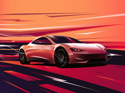Tesla Roadster car fastcar roadster speed sportscar tesla
