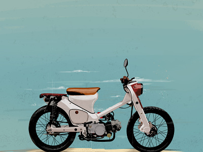Honda CT90 bike kit honda illustration art motorcycle motorcycle art ride