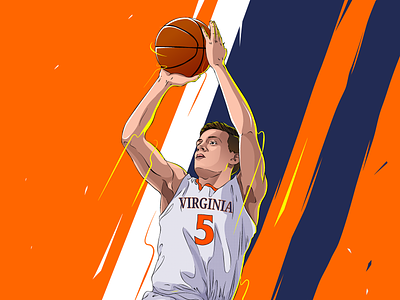Kyle Guy ! ball basketball fanart mvp sports sports illustration