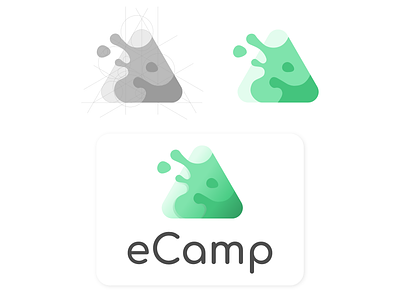 Logo Design eCamp branding design icon illustration logo vector
