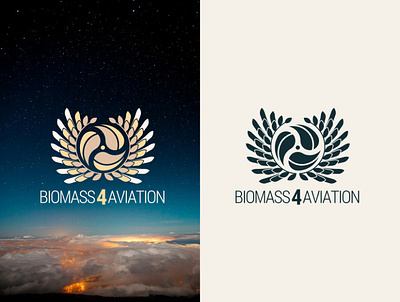 Biomass4Aviation brand branding design logo