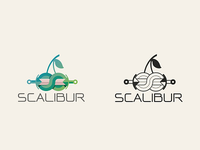 Logo Scalibur brand branding logo