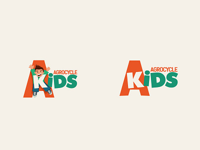 Logo AgroCycle kids 2019 brand branding character design illustration logo