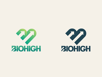 Logo Biohigh brand branding design icon logo