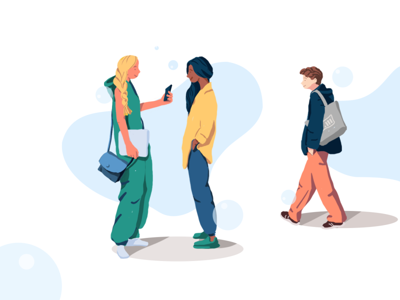 Friends by Anna Basiladze on Dribbble