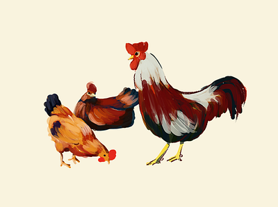 chicken/childrenbook bookillustration chicken colorful digital illustration drawing illustration kids illustration