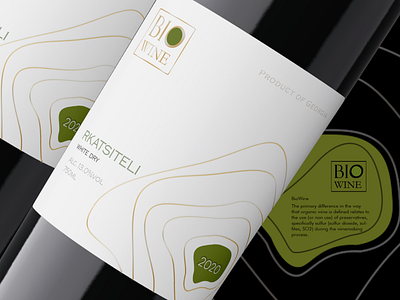 BioWine/Wine Label clean design graphic design label logo packaging wine label