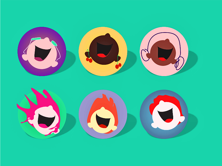 joyful icons by Anna Basiladze on Dribbble