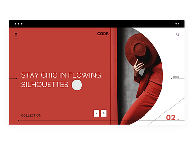 CODE/UI branding clear concept design dribbble psd red simple ui user interface ux