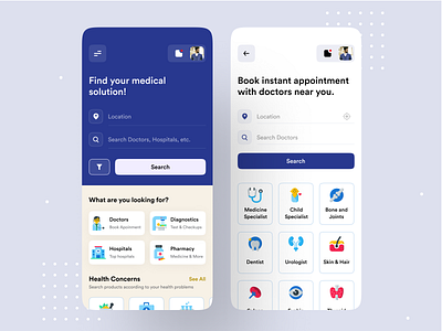 Medical App 0.1 by Nasim ⛹🏻‍♂️ on Dribbble