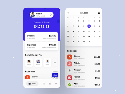 Financial Mobile App - UI/UX by Nasim ⛹🏻‍♂️ on Dribbble