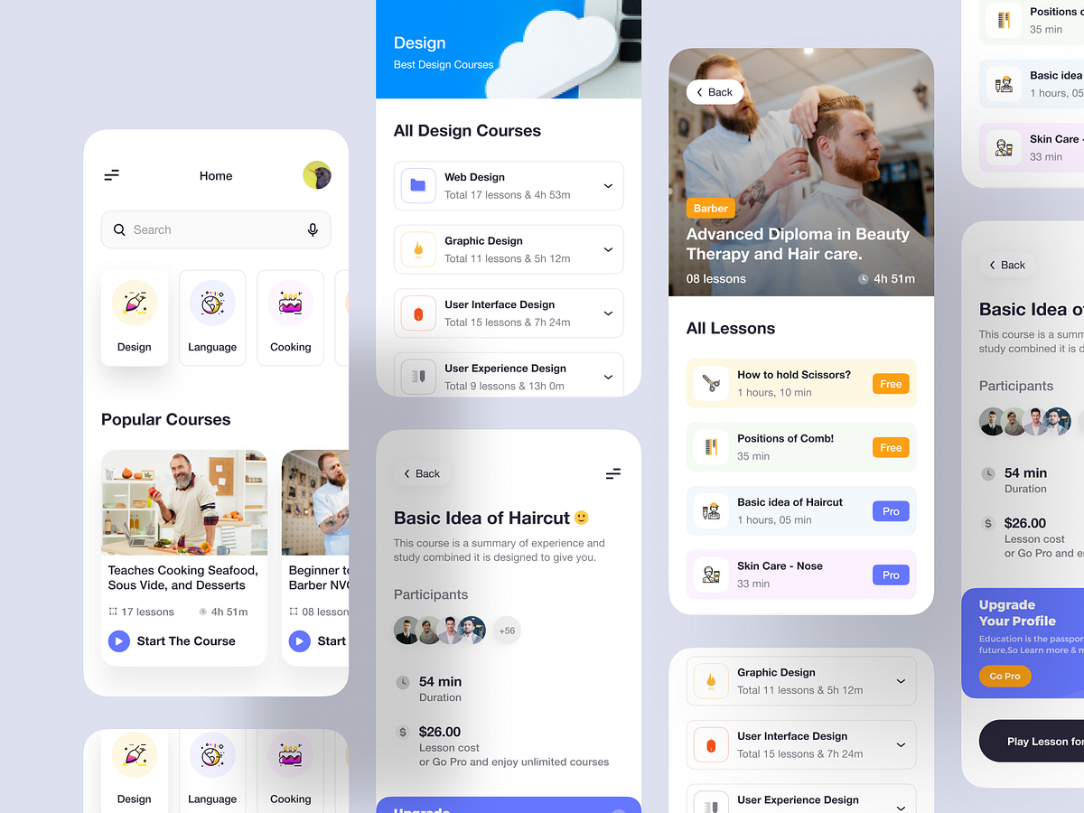 Learning Platform Mobile App by Nasim ⛹🏻‍♂️ on Dribbble