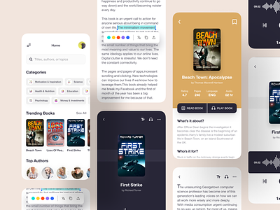 E-Book Mobile App - UX/UI