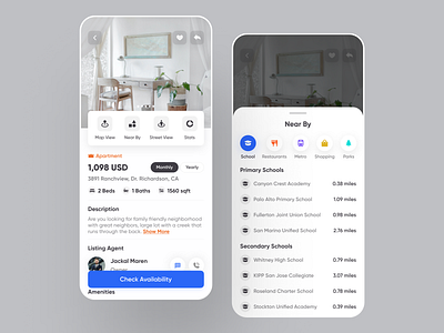 Real Estate - Mobile App apartment booking app covid 19 dribbble home app hotel house ios14 lifestyle mobile app property finder property search real estate real estate agency real estate agent realestate realestateagent rental rental app social app