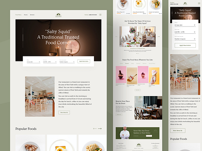 Restaurant Landing Page - Salty Squid by Nasim ⛹🏻‍♂️ on Dribbble