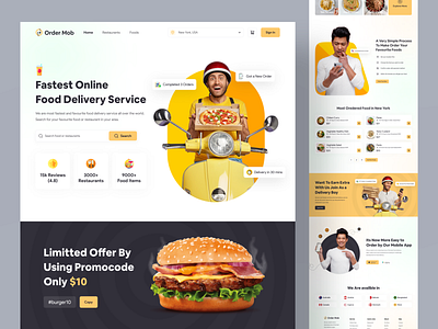 🍕Food Delivery Landing Page